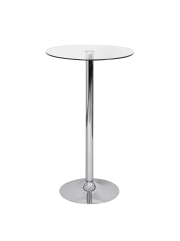 KADIMA DESIGN Stehtisch 60x60x105 cm Rund Bartisch Sicherheitsglas Bistrotisch