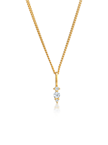 Elli DIAMONDS  Halskette 585 Gelbgold Diamant in Gold