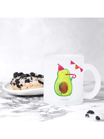 Mr. & Mrs. Panda Tee Tasse Avocado Party Zeit ohne Spruch in Transparent