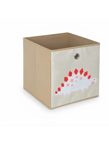 relaxdays 4 x Kinder Aufbewahrungsboxen " Dinos A" in Bunt - (B)30 x (H)30 x (T)30 cm