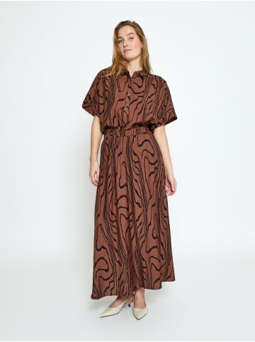 Peppercorn Skirt in Mink Brown Print
