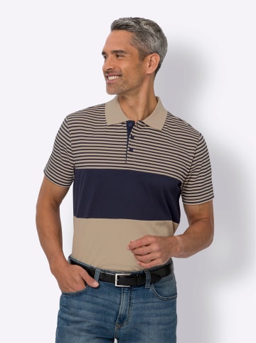 Sieh an! Poloshirt in sesam-marine