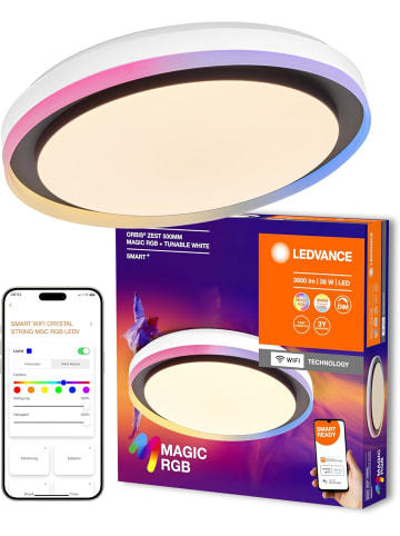 LEDVANCE SMART + WIFI LED Deckenleuchte weiß schwarz 32W 3400lm dimmbar