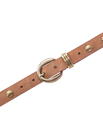 b.belt Nietengürtel Leder in cognac