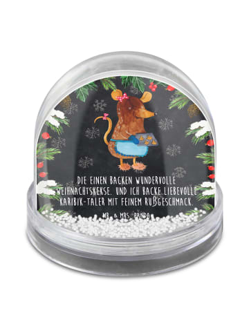 Mr. & Mrs. Panda Schneekugel Weihnachten Maus Kekse mit Spruch in Kreidetafel