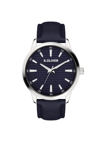 s.Oliver Armbanduhr Klassisch & Elegant in blau