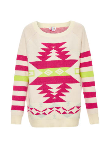 myMo Sweater in Wollweiss Fuchsia