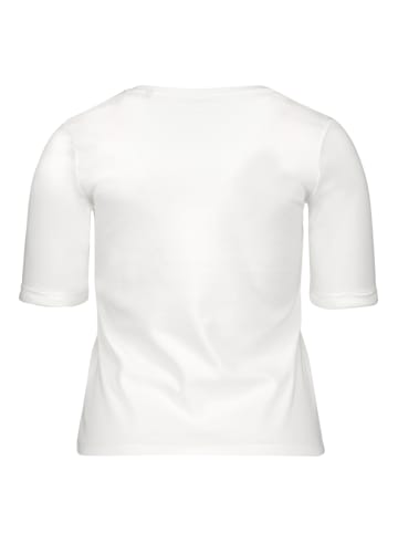 Zero  Basic Shirt mit V-Ausschnitt in Offwhite