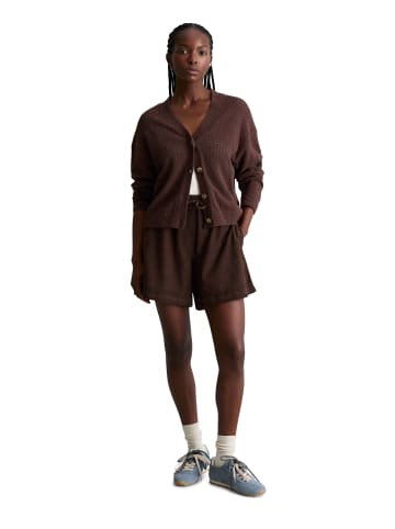 Marc O'Polo DENIM Cardigan relaxed in Burnt Aubergine