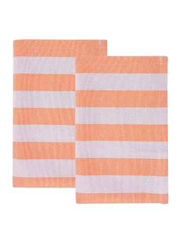 Butlers Butlers Küchentuch LITTLE ITALY 2er-Set in Orange / Weiß