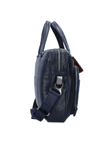 Piquadro Blue Square Special Aktentasche Leder 39 cm Laptopfach in blu