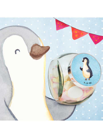 Mr. & Mrs. Panda Glasdose Pinguin Marienkäfer ohne Spruch in Eisblau