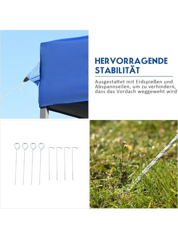 COSTWAY 3x3m Pavillon UPF50+ in Blau