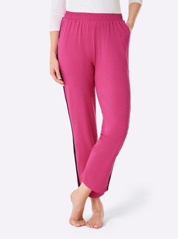 WITT WEIDEN Hose in schwarz + fuchsia