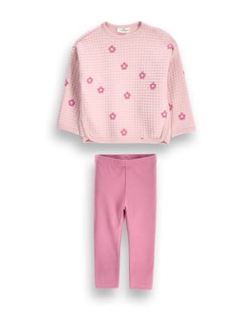 Coccodrillo Baumwoll-Trainingsanzug-Set in gedämpftes Rosa