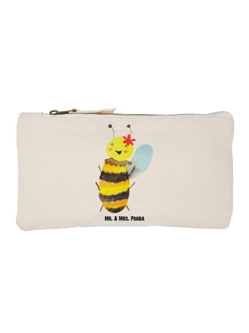 Mr. & Mrs. Panda Schminktasche Biene Happy ohne Spruch in Weiß