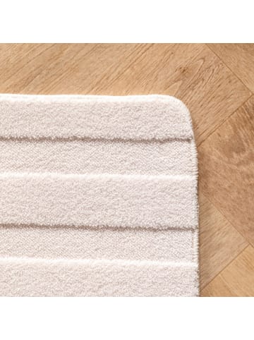 KADIMA DESIGN Teppich Kurzflor Boho Muster Microfaser Baumwolle Wohnzimmer in Creme