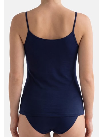 Conta Spaghetti Top Modal in Weiß / blau
