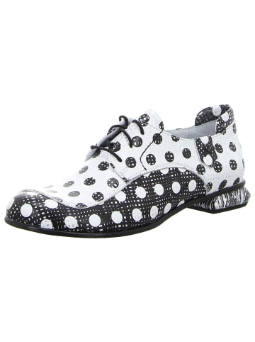SIMEN Schnürschuhe in schwarz/weiss