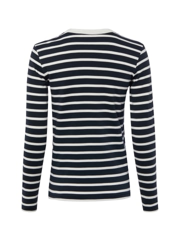 Marie Lund Langarmshirt in marine weiß