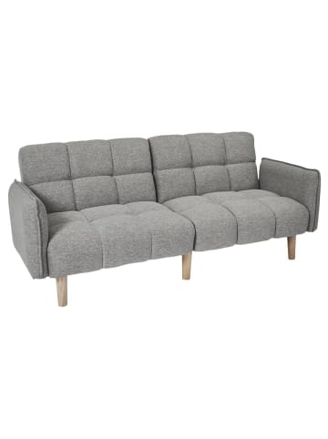 CALICOSY Schlafsofa aus grauem Stoff B1 in Grau - (W)195  x (H)83  x (L)91 cm