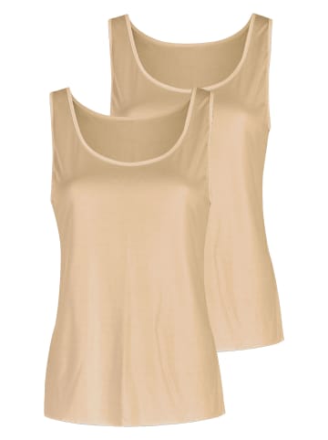 Nina von C. 2er Pack Achseltop in caramel