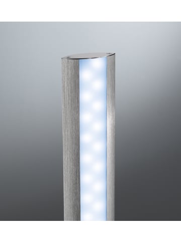 FISCHER & HONSEL LED-Stehleuchte Beat TW in Aluminiumfarben / weiß - (H)140 x (D)24 cm