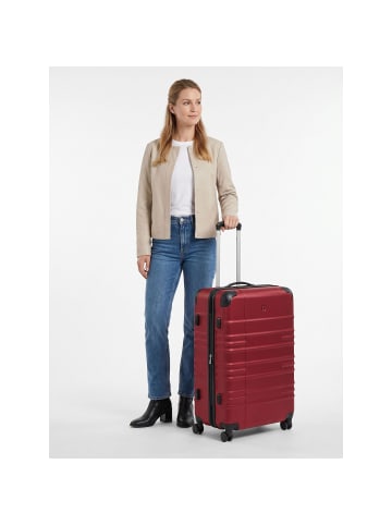 Wenger Amplar Evo 4 Rollen Trolley L 75 cm mit Dehnfalte ruby