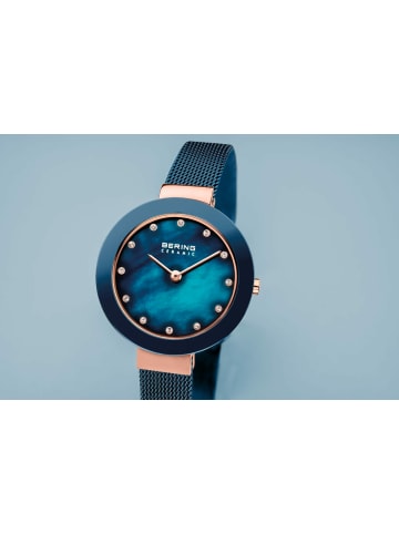Bering Quarzuhr für Damen in blau