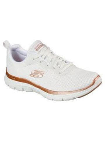 Skechers Damen- Schnürschuhe FLEX APPEAL 4.0 - BRILLIANT VI in Weiß