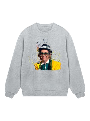 F4NT4STIC Sweatshirt TV Times Elton John At The Piano 1977 in grau meliert