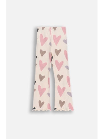 Coccodrillo Gerippte Leggings mit langem Bein in ecru