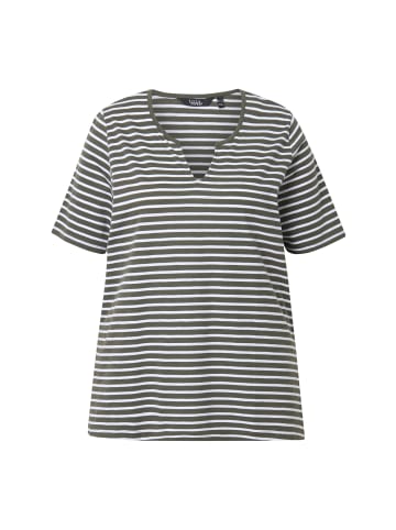 Ulla Popken Longshirt in olivgrau