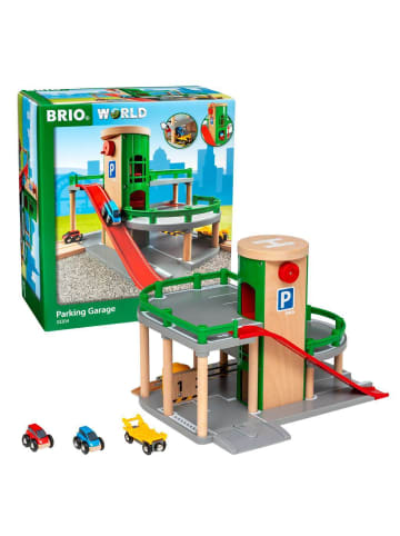 Brio Brio Aktionsspiel Parkhaus, Straßen & Schienen in bunt