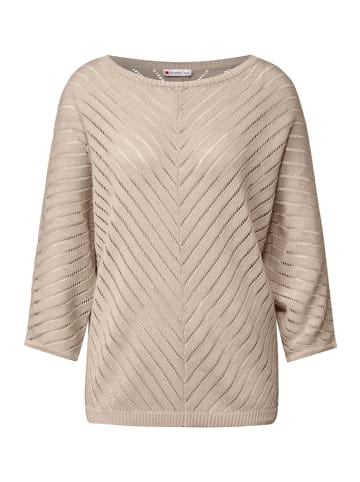 Street One Strukturpullover in Beige