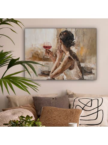 MuchoWow Leinwand Bilder Wein