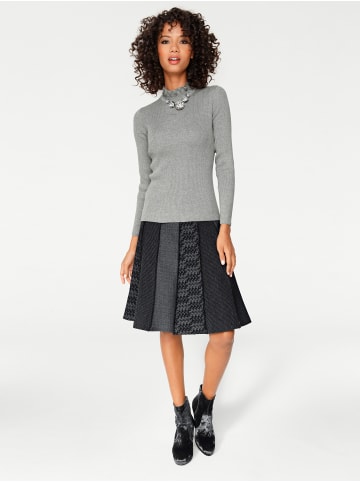 Heine Stehkragen-Pullover in silbergrau