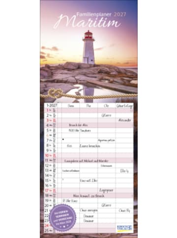 Korsch Kalender - Familienplaner Maritim 2027