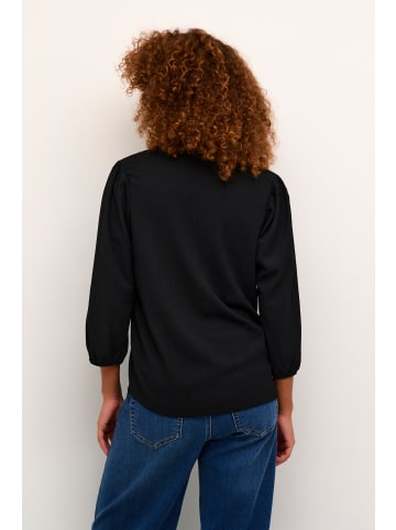 Kaffe Langarm-Bluse KAkatrine in Black Deep