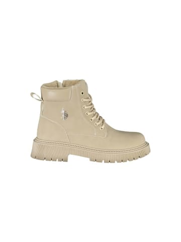 U.S. Polo Assn. Beige Damen Stiefel aus Polyurethan