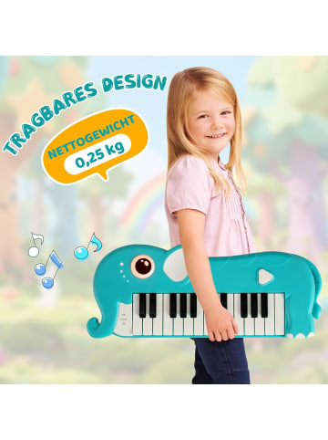 COSTWAY 25-Tasten Kinder Keyboard 0-3 Jahre in Blau