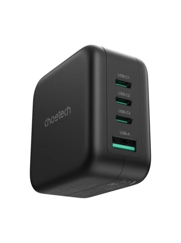 COFI 1453 GaN-Netzladegerät mit US-, EU-, UK- und AU-Adapter 70W in Schwarz in Schwarz