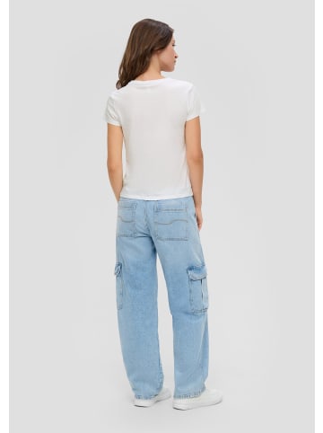 QS T-Shirt in 01D1_weiß