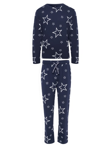 Threadbare Schlafanzug Skye PJ Set in Navy