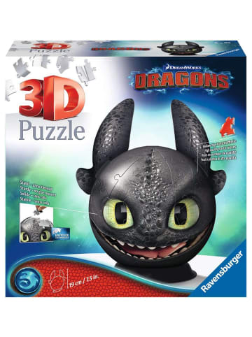 Ravensburger Konstruktionsspiel Puzzle 72 Teile 3D Puzzle-Ball Dragons - Ohnezahn 6-99 Jahre in bunt