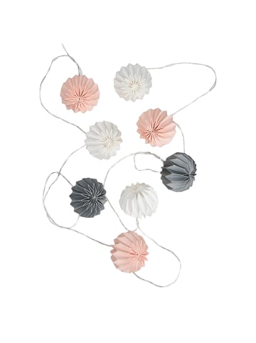 Butlers LED-Lampion-Lichterkette HANAMI in Grau