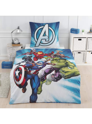 MARVEL COMICS Jungen Bettwäsche-Set "Marvel's Avengers" in Blau