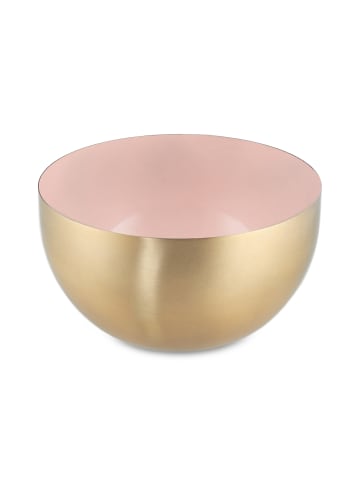 relaxdays 4 x Salatschüssel in Rosa/ Gold - Ø 15 cm