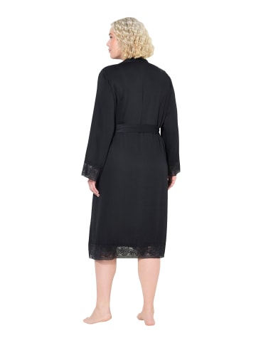 TruYou Bademantel in schwarz