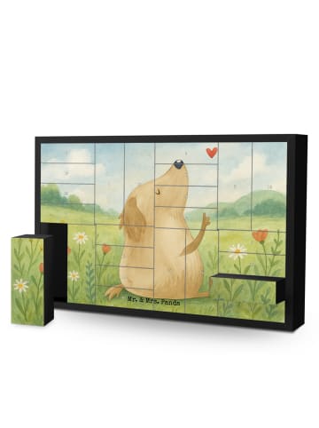 Mr. & Mrs. Panda Adventskalender Hund Liebe Design ohne Spruch in Weiß